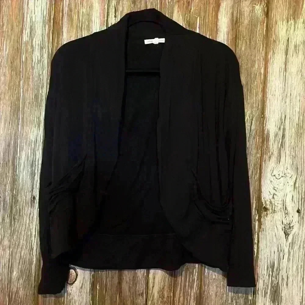 Thread for thought 🧵 black open cardigan